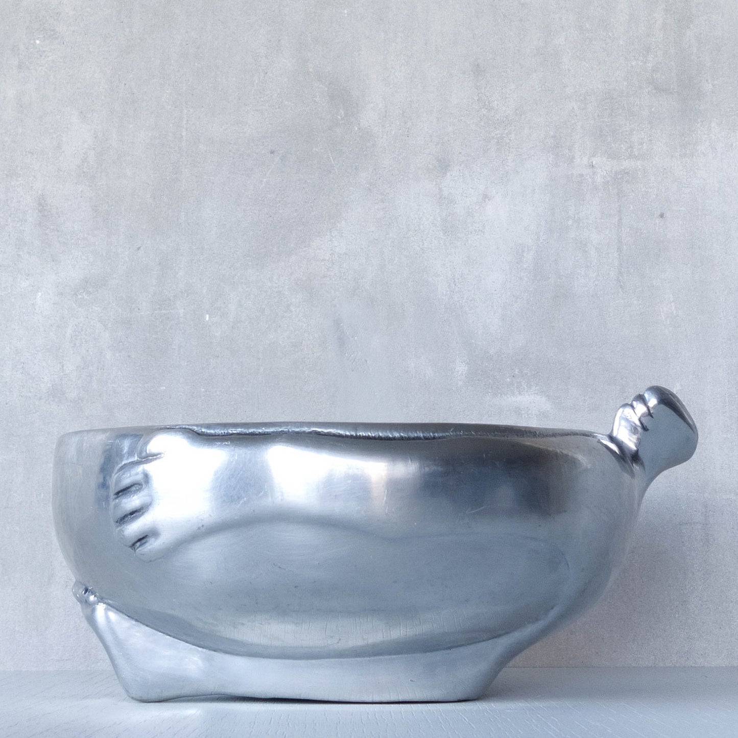 Carrol Boyes vintage cast aluminium sculptural figural bowl
