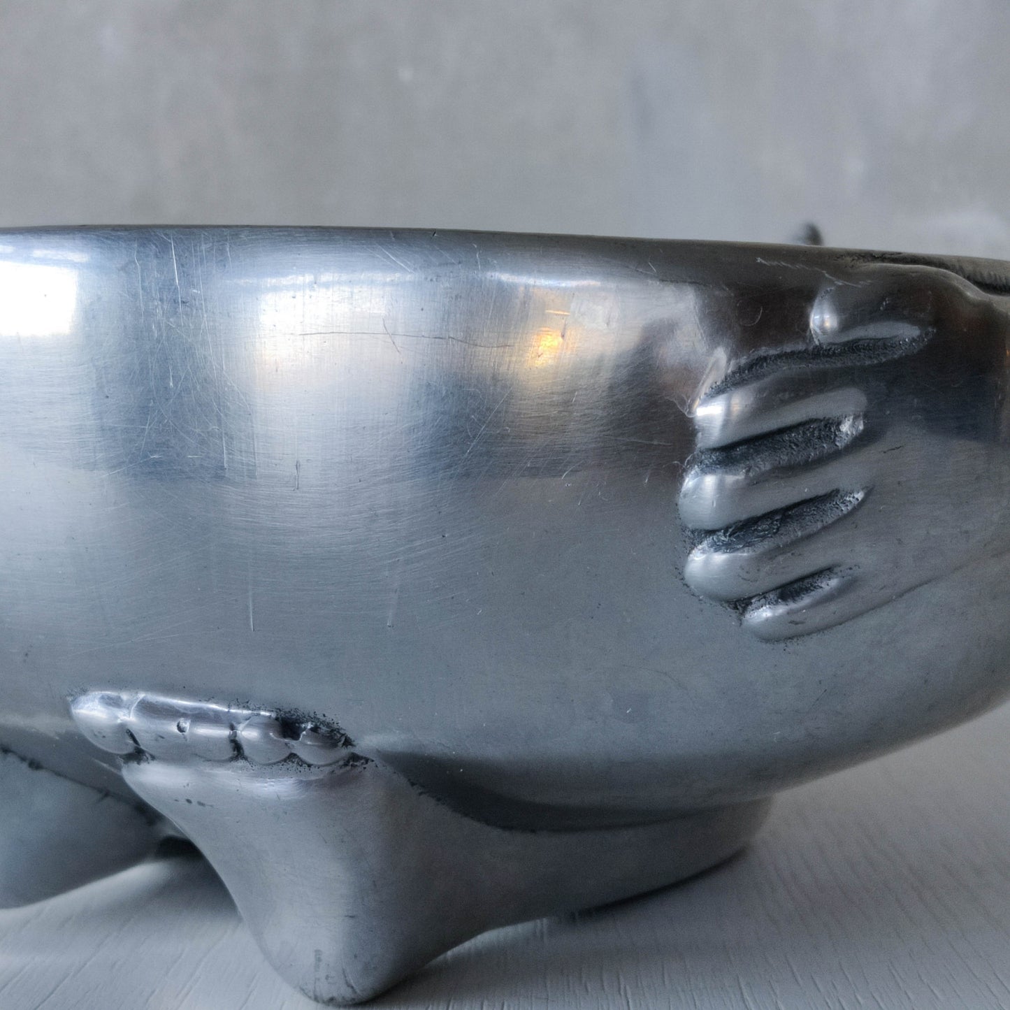 Carrol Boyes vintage cast aluminium sculptural figural bowl