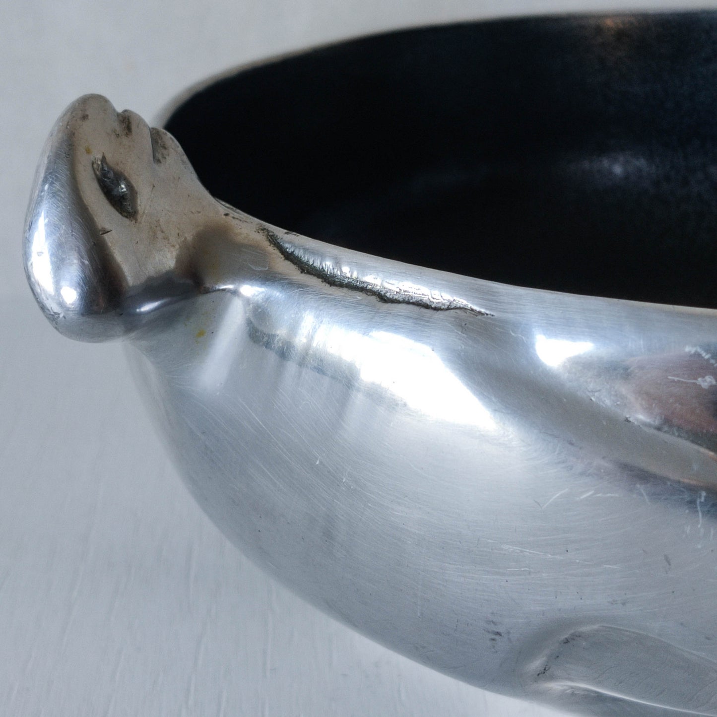 Carrol Boyes vintage cast aluminium sculptural figural bowl