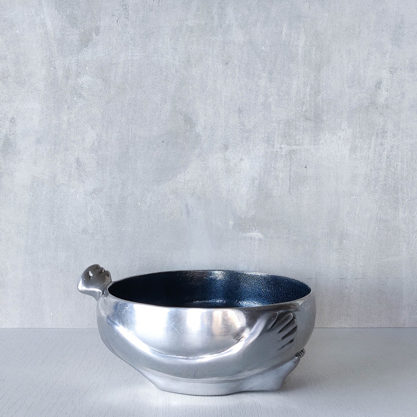 Carrol Boyes vintage cast aluminium sculptural figural bowl