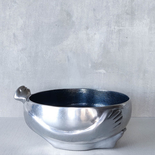 Carrol Boyes vintage cast aluminium sculptural figural bowl