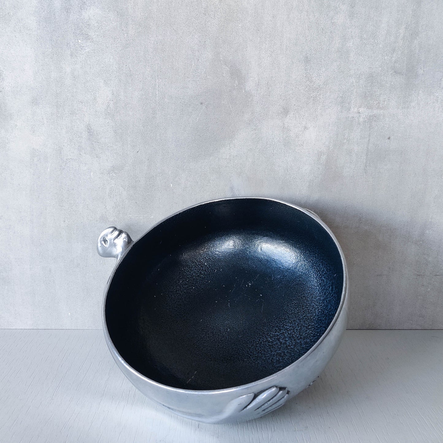 Carrol Boyes vintage cast aluminium sculptural figural bowl