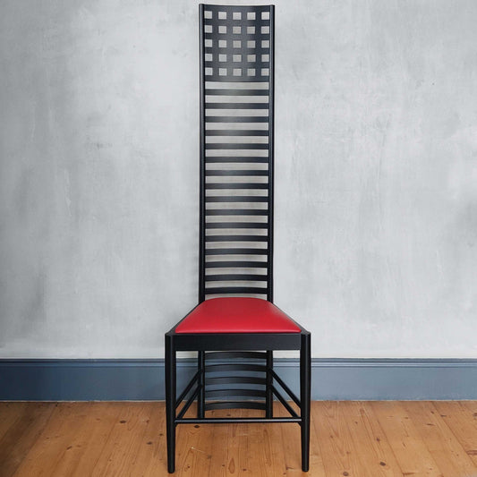 An ash high back Hill House chair after Charles Rennie Mackintosh